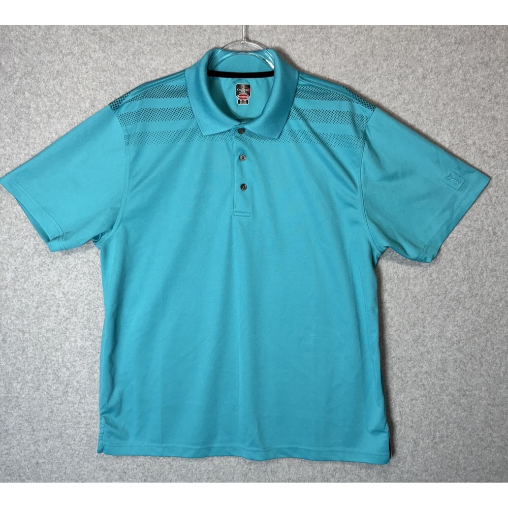 Champions Tour Polo Shirt Mens XL Blue Golf Pro Series Performance Lightweight